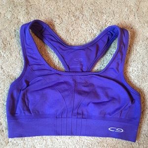 Target purple racerback sports bra. SZ S